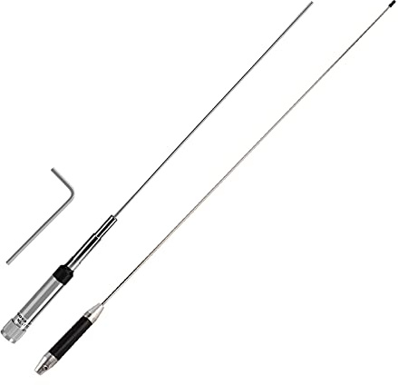 Antena de Banda Dual NL 770R, Antena de Alta Ganancia Señal Fuerte de Metal 144MHz 430MHz Tipo UHF Base de Conector Antena móvil para estación de Radio de automóvil