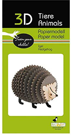 Fridolin 3D Papiermodell, Igel