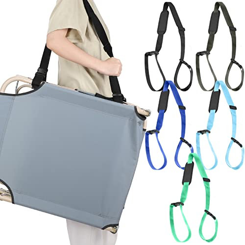 Sanwuta 5 Pack Beach Chair Carrying Strap, Adjustable Shoulder Strap for Portable Chair Carrier for Camping Picnics Yaga Mat(Vintage Color)