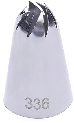 BKEKM Piping Tips 3pcs / Set Stainless Steel Cake Piping Nozzles 1 M 2d 336 Cake Tips Set Cream Decoration Icing Piping Nozzle