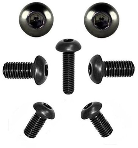 Linsenkopfschrauben ISO 7380 Edelstahl A2 SCHWARZ M3 M4 M5 M6 M8 M10 Schwarz Brüniert (20, 8 x 30)
