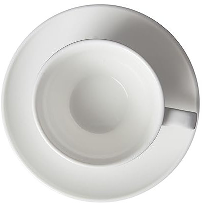 NAMOARLY Juego de Taza de Café de Cerámica Color Claro Platillo, Estilo Elegante y Base Plana, Adecuado para Café, Leche o Chocolate Caliente en Casa u Hotel