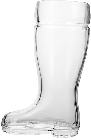 ABOOFAN Bicchiere a Forma di Stivale in Vetro 580 Ml, Boccale di Birra Creativo per Cocktail, Whisky e Succhi di Frutta, Tazza Compatta e Stabile per Bar e Intrattenimento