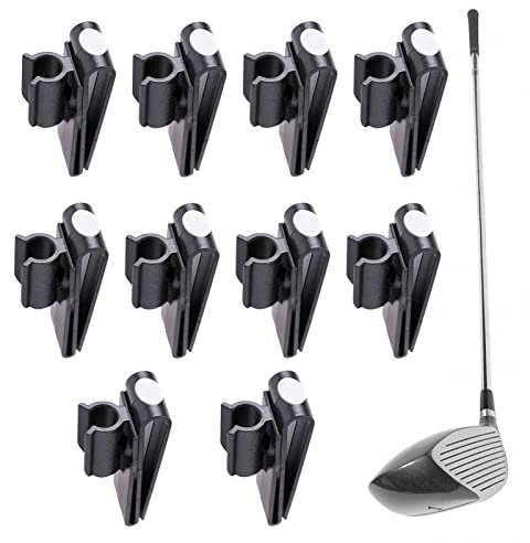 Lagerung Clips für Golfschläger, 10 Golftaschenclips, einfach zu installieren, verhindert Schäden, Organizer leicht, Ihre Schläger organisiert zu halten