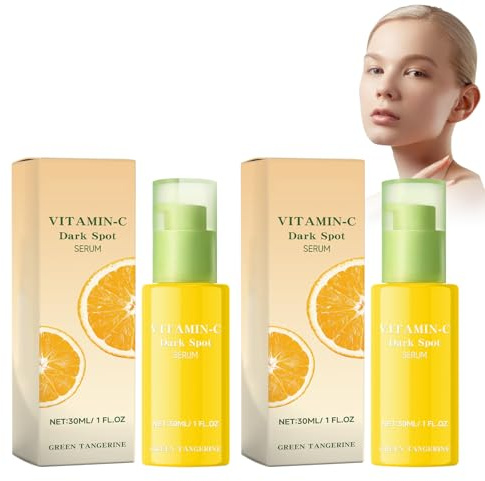 Vitamin C Serum, 2 Stück Hyaluronsäure Serum Anti-Aging VC Serum Feuchtigkeitsspendendes, Aufhellendes Gesichtsserum Gegen Unreinheiten, Gesichts-Serum Für Eine Strahlende Und Gleichmäßige Haut