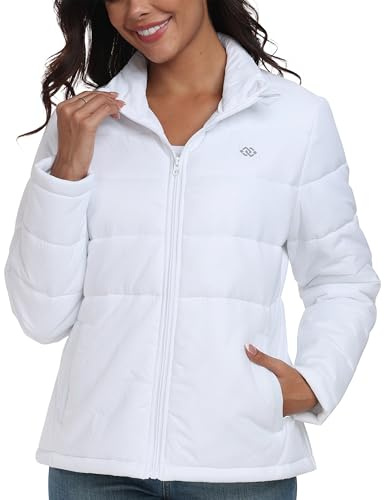 MoFiz Doudoune Legere Pour Femme, Doudoune Ski Femme, Hiver Chaud Veste Doudoune Capuche Femme, Veste Matelassée Pliable Femme avec poches EU XL
