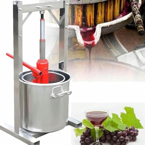 LYJYUJIE 12/22/36l Manueller Saftmaschine, Traubenbrecher Für Weinherstellung, Fruchtweinpresse, Fruchtsaftpresse, Fruchtpresse, Für Honig Chilli Öl Familienrestaurants~/