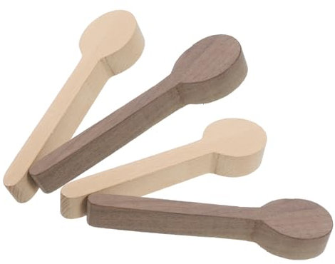 VILLFUL Unfertige Holzlöffel Satz Handgefertigte Löffel Rohlinge Holzschnitzlöffel Für Heimwerker Diy Unfertiges Geschirr Zubehör
