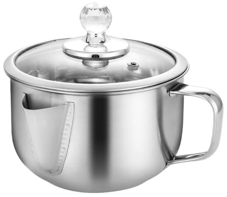 Fettabscheider für Soße, Haushalts-Fetttrenn-Krug, 15 x 9 x 9 cm, Ölteiler, hitzebeständiger Griff, Küchenhelfer zum Kochen, Saucen, Suppen