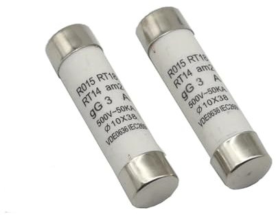 AIRUIXI sicherungen 【10-2pcs】 10 * 38 Fast Blow Ceramic Sicherung 10x38mm Sicherung 500 V 0,5A 1A 2A 3A 4A 5A 6A 8A 10A 16A 20A 25A 32A 40A RO15 RT18 RT14(XGB-350_10A)