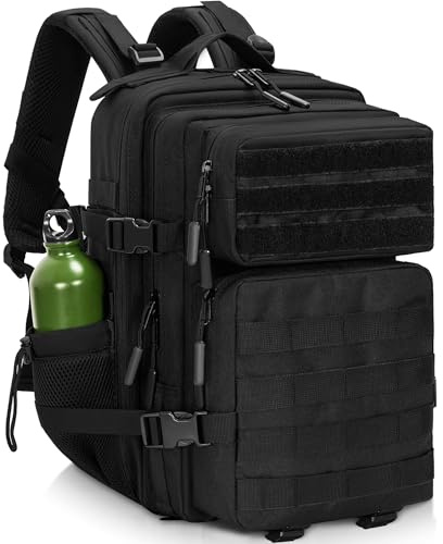 OUUTMEE Militär taktisk ryggsäck (25 L / 35 L / 45 L), MOLLE ryggsäck för män och kvinnor, armé Assult kamouflage jakt dagväska 3 dagars insektsväska laptopväska för vandring, resor, camping och