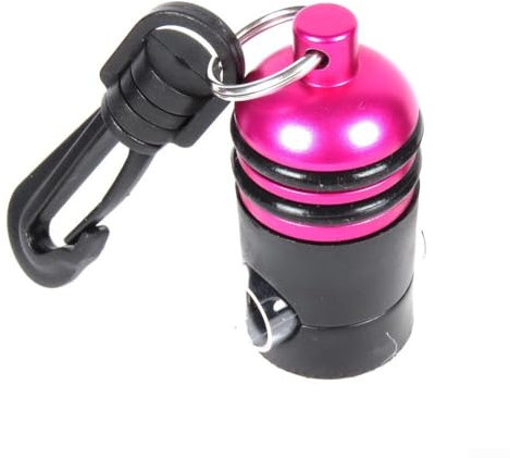 Feeshoppher Scuba Regulator Hose Holder, Adjustable for OCTOPUS Clip with Stainless Steel Buckle for Quick Release, Aluminum Alloy and ABS Dive Gauge Organizer for Second Stage Hoses, R(Pink)