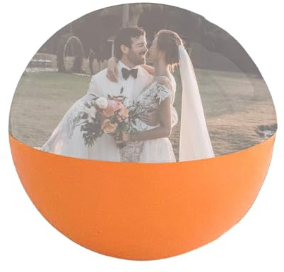 Bola de memoria de - Videosfera recargable de 2,7 pulgadas, orbe de recuerdo de vidrio transparente, globo decorativo reflectivo de luz, de exhibición elegante | Memento especial para