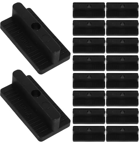 HOLIDYOYO 200 Fixations Invisibles en Plastique pour Lames de Terrasse Composites 9Mm Clips Robustes pour Sol Extérieur Kit 200 Pièces pour Jardin et Parc Résistants aux Intempéries et