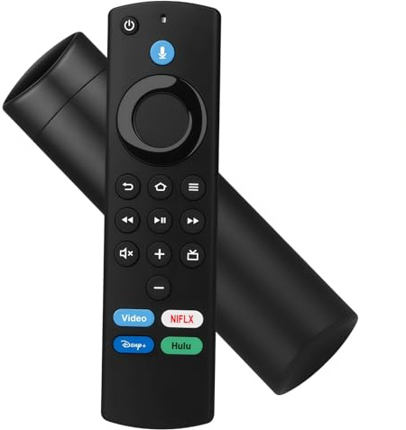 Voice Replacement Remote Control for Fire TV Stick (2nd/3rd Gen), Lite, 4K, 4K Max, and TV Cube – AMZ Stick Remote Compatible with Select Pioneer and TCL Smart TVs
