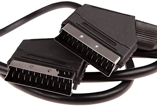 CDL Micro 3 m Scart auf Scart Kabel mit 21 Pins verbunden