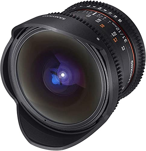 SAMYANG 13012T3.1M 12 mm T3.1 VDSLR ED AS NCS Objektiv für Anschluss Fish-Eye Micro Four Thirds schwarz