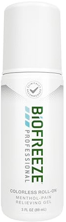 Biofreeze Professional Colorless Pain Relief Roll On, Knee & Simple Backache Relief, Arthritis Pain Reliever, Neck Pain Relief, Cooling Joint Pain Relief, Roll-On Menthol Gel 3 Fl Oz