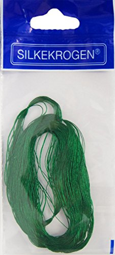 Silkekrogen Hornhecht Seidenfäden Blinker Haken Angelhaken Hornhechtangeln, Farbe:Grün