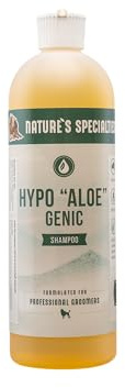 Nature's Specialties Hypoallergenic Ultra Concentrated Aloe Dog Shampoo for Pets, Makes up to 4 Gallons, Natural Choice for Professional Groomers, for Sensitive Skin, Made in USA, 16 oz