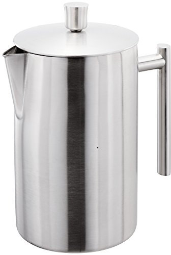 Stellar Cafetière à double paroi en acier inoxydable Argenté 12 tasses 1,4 l