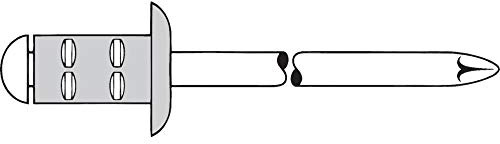 TPF Comercial 0007693314810 - Pack de 500 remaches ciegos (aluminio, inox, 4.8 x 10 mm)