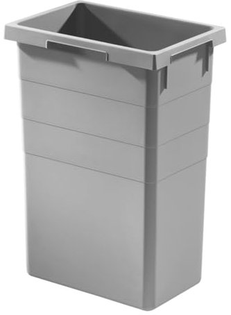 Hailo Waste bin, lightgrey, 37.8 x 26.1 x 52 cm