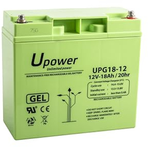 Master U-Power Batteria Piombo Gel UPG 18Ah 12V