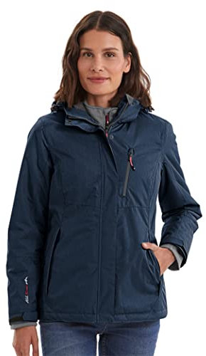 Killtec Damen Nira Funktionsjacke Mit Abzippbarer Kapuze, Dunkelnavy, 48 EU