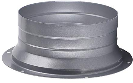 AZITICY Verbinder Lüftungsrohr Rundkanal Rohr Anschlussflansch - 150mm Lüftungsanlage Kanal Verbindungsstück aus Metall Wandflansch Montage Rundrohr für Lüftungssysteme (Modell C / 150mm)