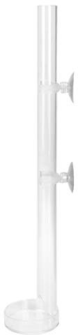Yosoo Health Gear Futterstation für Aquarien, Futterrohr und Platte, Futterröhre für Garnelen, aus Kristall, für Aquarien, Rohrlänge 40 cm