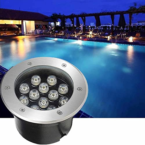 GUODDM Foco LED Subacuático - Luces De Piscina Led Sumergibles, Foco LED Subacuático Empotrado/luz De Paisaje Acuático/luz De Piscina, IP68 100% Resistente Al Agua 12V Luz Subacuática(Rgb,5W)