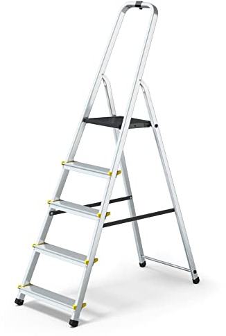 MOWA Escabeau Professionnel en Aluminium 5 marches