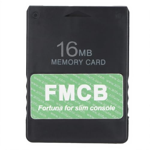 Carte Mémoire de Jeu FMCB Gratuite McBoot pour Console de Jeu Playstation2 Slim SPCH‑7XXXX SPCH‑9XXXX, Lecture de Jeux sur Disque Dur USB, Stockage de Données Externe (16