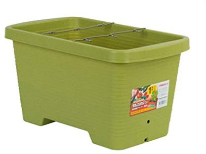 HASMI Maceta Interior Macetas con Drenaje Grande Tiesto plantones de hortalizas de plástico Grande Establecimiento de la Flor Plato de Vegetales Caja Balcón Vegetal Pot Jardineras Exterior