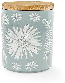 Cooksmart Homestead Ceramic Airtight Storage Jars for Pasta and Rice | British Designed, Airtight Seal, Food Storage, Kitchen Organisation, Durable Ceramic, Easy Clean, Pantry Storage
