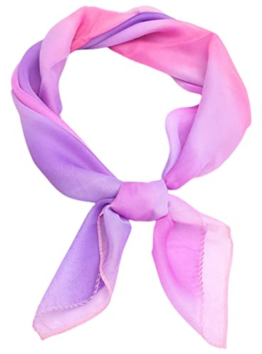 FAIRYGATE Seidenschal Damen Chiffon Elegante Seidentuch Haare Satintuch Halstuch Bandana Tuch Kopftücher Taschentuch Ansatz Scarf DA27