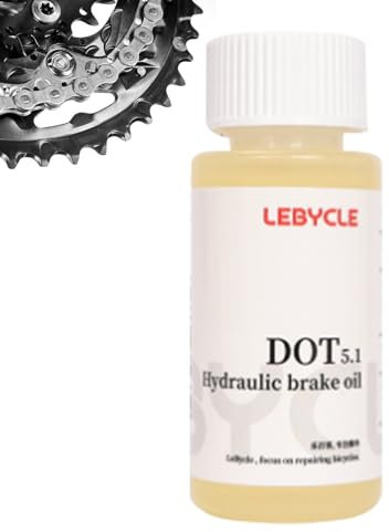 Lambo Hydraulische Bremsflüssigkeit,Dot 5.1 Hydraulikflüssigkeit für stabile Leistung | Fahrradzubehör, Bremsöl, Fahrrad-Essentials, anwendbar für Bahn-, Touren- und Mountainbikes