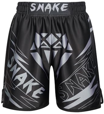 Yeahdor Muay Thai Shorts Kids Boys Kick Boxing Trunks MMA Martial Arts Bottoms Gym Training Underwear Sportshorts Type N 9-10 Years