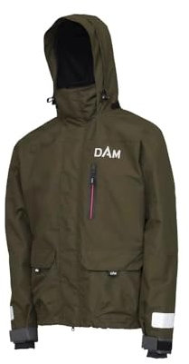 DAM Chaqueta Manitoba XT, Ropa de pesca, Chaqueta de pesca, Unisex, Verde, Extra Large
