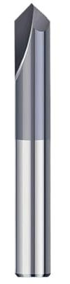 Fasenschaftfräser, 90 Grad, 2–12 mm, 2-schneidiger Fasenfräser, Fasenfräser, Hartmetall-Schaftfräser, CNC-Maschinenfräser(D5xD5x50Lx90Degree)