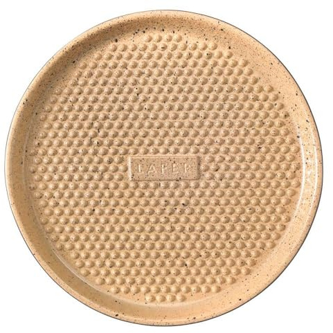 Römertopf Keramik Grillpaltte BBQ Plancha mit Grillnoppen ø 31,5 cm Grillplatte aus feuerfestem Ton