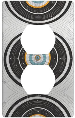 Placca da parete a doppia presa per interruttore della luce, decorazione per la casa, 11,4 x 7,9 cm