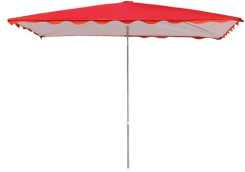 DGSYUAN Sonnenschirm Im Freien Outdoor-Sonnenschirm, Terrassenschirm, Marktschirm Für Rasengarten Ohne Sockel Gartenschirm(Rood)