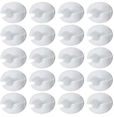 XINGLIDA Juego de 20 topes de cadena de perlas, estores, cortinas, decoraciones, cuentas ciegas, hebillas de limitación, accesorios