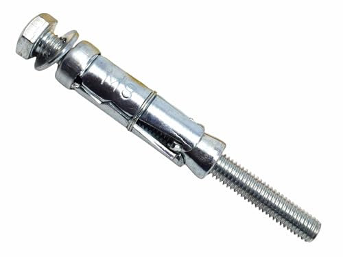 MASONMATE MAMSALBM840 Loose Bolt Shield Anchor M8 x 40mm (50) Ankerbolzen, Silber