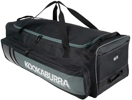 Kookaburra 4500 Wheelie - Bolsa de críquet, Color Negro y Gris