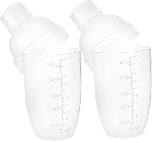Cabilock 2 Piezas Criba Vibradora Coctelera De Plástico Con Escala Para Barman Cocteleras Para Cócteles De Bar