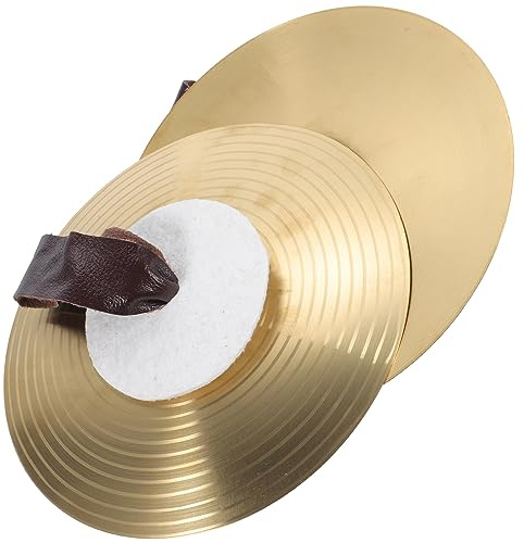 Abaodam 1 Par de Platillos Pequeños para Mano E Instrumento Musical de Mano de Baile, Aleación Duradera Cuerda Portátil, Sonido Nítido y Potente, Adecuado para Interpretación y Escolares
