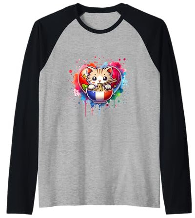 Ramen chat France love nouilles bol nourriture française Manche Raglan